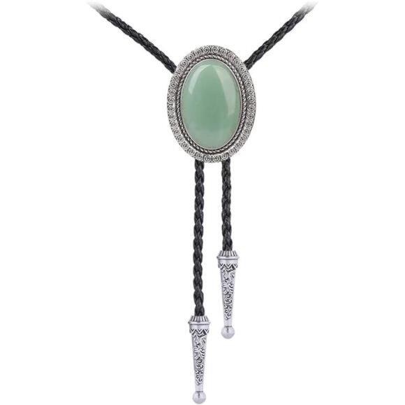 Bolo Tie Leather Necktie, 09 - Picture 1 of 6